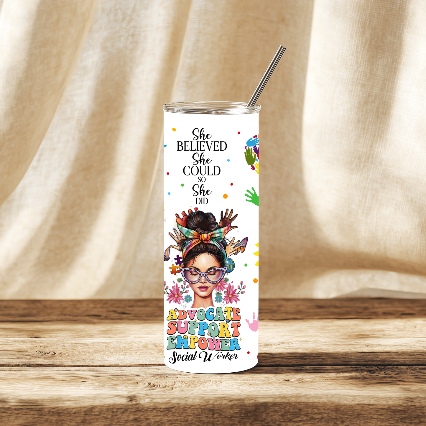 Social Worker Motivational Tumbler