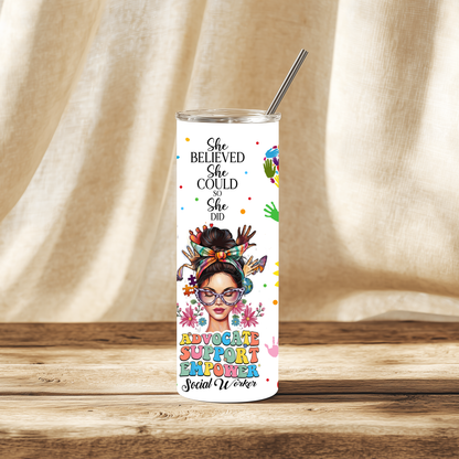Social Worker Motivational Tumbler